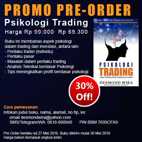 Pre Order Buku Psikologi Trading
