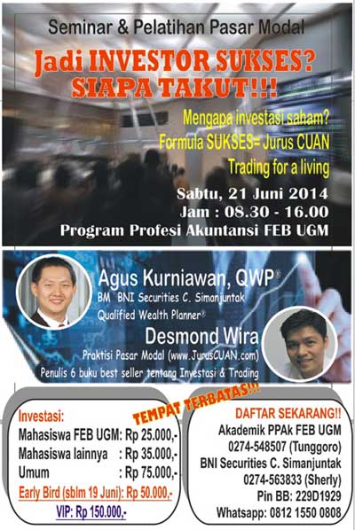 Seminar Dan Pelatihan Pasar Modal UGM
